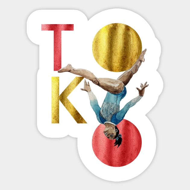 Tokyo Simone Biles Sticker by MakingAir